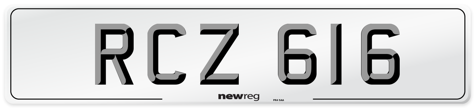 RCZ 616 Number Plate from New Reg